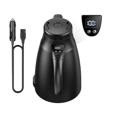 KDBT ԍړdCPg 12V/24Vp 1200ml e  |bg J[|bg Ԓ ԍڗp XeX_ }M LED\ ۉ@\t |bg gxPg ubN (1.2L,ubN)