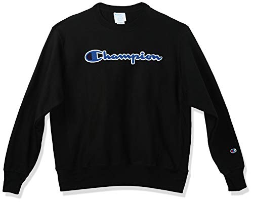 Champion LIFE Men's Reverse Weave Sweatshirt, Black 2, Medium