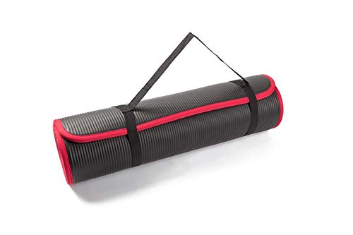 ZQALOVE 10 MM Extra dick 183cmX61cm Qualitäts NRB Anti-Rutsch-Yoga-Matten...