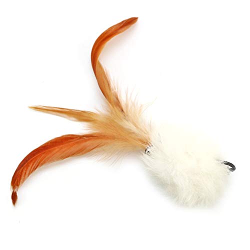 Conjunto de varinhas de brinquedo para gatos Tehaux brinquedo interativo de gato, pena de gato, refi