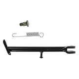 MOLUCKFU Caballete Lateral para Motocicleta Resistente con Muelle y Tornillo Soporte de Aparcamiento Metálico Compatible con Honda Monkey Zj de Apoyo para Scooter y Moto Pequeña