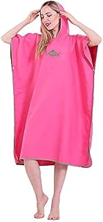 Swim Towels Robe Changing Robes Towel Poncho with Hooded Cloak Quick Dry Microfiber Lightweight Towelling Drying Robes for Swimming Surfing nd Beach Fits Men Women Adults