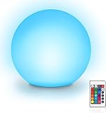 zhonghua LED Boule Humeur Lumière, Lampe de Chevet Rechargeable Télécommande, Lampe Décora...