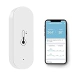 WiFi Hygrometer Thermometer Sensor Wireless Smart Humidity Temperature Monitor for Remote Monitor Cozylife App Notification Alert High Precision Indoor Thermometer Work with Alexa for Baby Pet Room