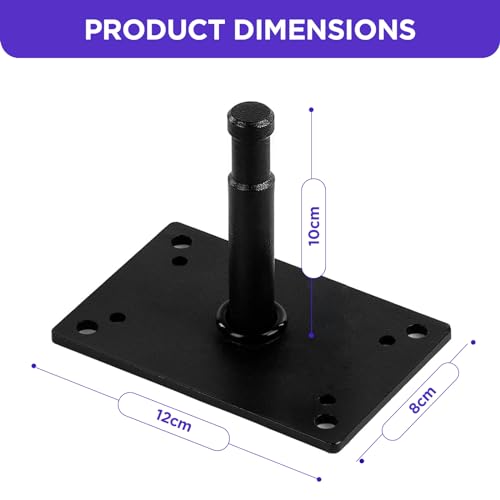 Image of Studio Baby Pin Plate Wall Ceiling Mount,3.9 inch Mini Lighting Wall Holder with 5 /8 inch Stud for Photo Studio Light Stand Flash Accessories