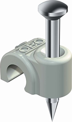 OBO Bettermann 4012195218470 - Abrazadera para uñas (Tipo ISO) 200 Stück ISO-Nagel-Clip