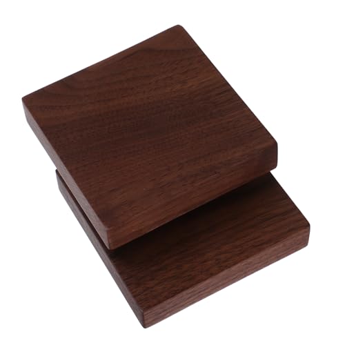 Matériau en bois rectangle de noyer naturel marron pour gravure sur bois