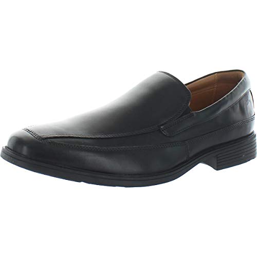 Clarks Herren Kippfrei Slipper, Schwarz Black Leather, 40 EU Weit – Ansicht 1