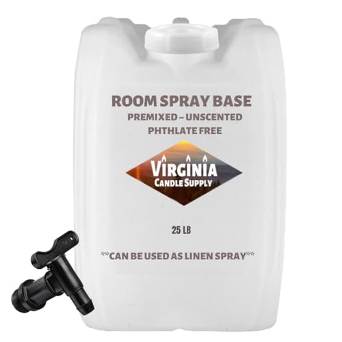 Unscented Body Mist/Linen Spray/Room Spray Base - (25 LB Tote with Spigot) Mixes clear will not separate