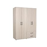 Indomita Armadio 4 ante e 2 cassetti GRD4422023 colore rovere