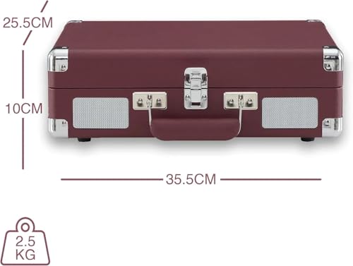 Tourne-disque valise Crosley Cruiser Plus avec enceinte Bluetooth intégrée - 2