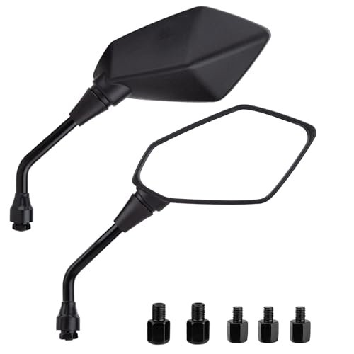 CICMOD Motorcycle Side Rearview Mirror with M8 M10 Bolts Universal for...