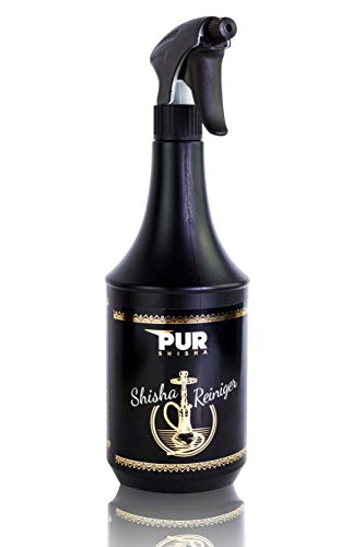 PUR - Komplettlösung für Bowl, Schlauch und Rauchsäule - Wasserpfeifen Reinigungsspray 1L ca. 2000 Sprühstöße - Extrem…