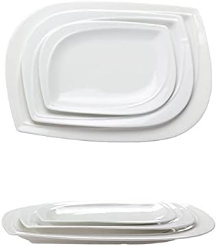 Dining Plate Irregular Ceramic Plates, Can Be Used to Place Desserts, Snacks, Side Dishes, Vegetables, Fruits, Barbecue