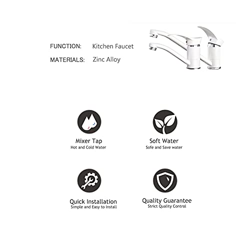 Mitigeur d'évier facile à installer avec rotation 360° - 5