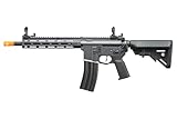 Lancer Tactical Gen 3 Hellion MLOK Airsoft M4 AEG with Fully Programmable ETU 400 FPS (Black/Carbon) (10')