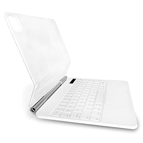 Clavier BT tactile HUIOP avec coque magnétique blanche pour Pro 11