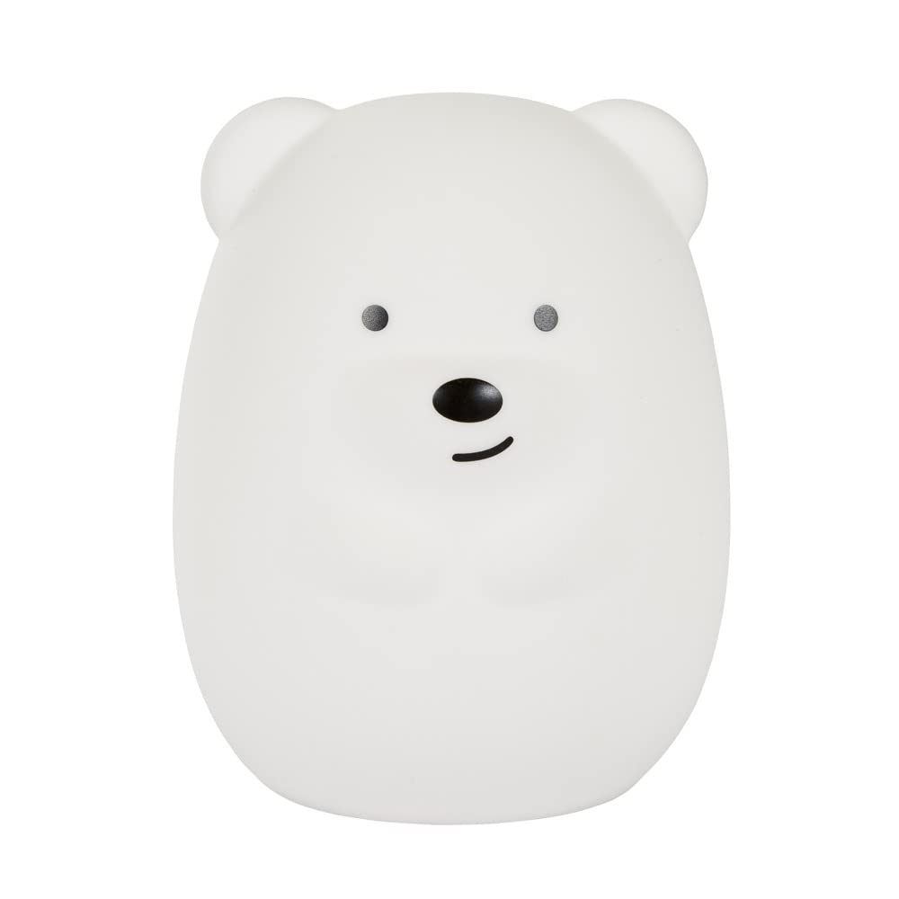 LITECRAFT Glow Bear Table Lamp Child's Colour Changing LED Night Light - White