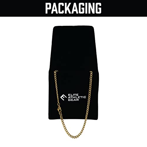 Cross Pendant with Chain Necklace - 14K Gold Plated Stainless Steel - 30MM or 40MM Cross3