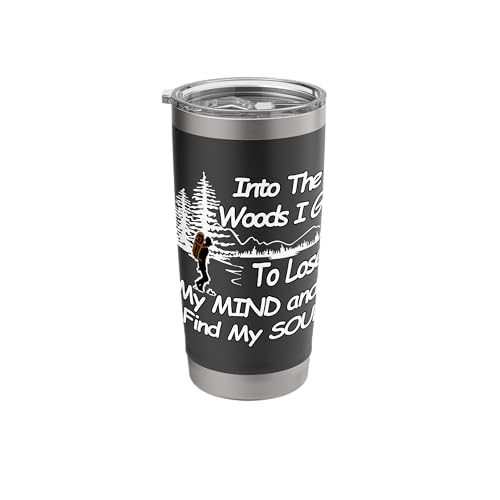 Into The Woods I Go To Lose My Mind Hiking T-Shirt Stainless Steel Insulated Tumbler