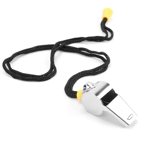 Image of Bsofing Whistle, Coaches Whistle with Lanyard, Whistle for Coaches, Whistle for Teachers, Stainless Steel Sports Whistles, Loud Crisp Sound Whistles Great for Coaches, Referees, and Officials