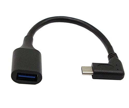 USB C OTG Cable,Type C 3.1 Male Cable,SinLoon High Speed USB 3.0 (Type A) Female to USB 3.1 C (Type C) Male Left or Right 90 Degree Angle OTG Sync & Charge Converter Adapter Cable Cord(3.0F-CM,7inch)