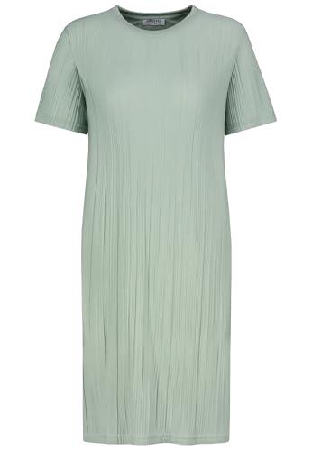 Robe plissée col rond pour femme avec manches courtes fluide mode été