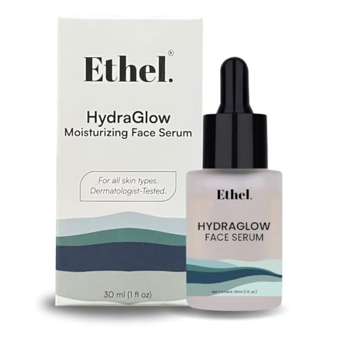 Image of Ethel Hydra Glow Face Serum | Intense Hydration & Skin Barrier Protection | Enriched with Hygroplex HHG, Fucogel, Aquaxyl & Betaine | Lightweight, Fast-Absorbing, & Radiance-Boosting Formula | For All Skin Types