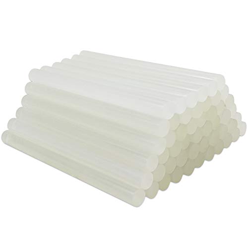 FANGZIDM 150 x 11mm Barras de Pegamento Termofusible Transparente Adhesivo Universal Súper Pegajoso 45PCS