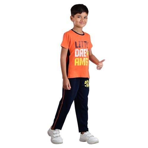 Image of Clothe Funn Boys Printed Cotton Half Sleeves T-Shirt & Pant Set