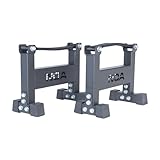 [ NGA ] デッドリフトスリングラック 高さ33.5cm 耐荷重450kg 4kgペアセット マットブラック [ 筋トレ ウエイト デッドリフト 騒音 振動 軽減 トレーニング器具 ]