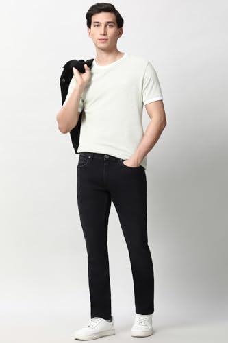 Image of Peter England Men's Regular Fit Denim Jeans for Daily Casual Wear