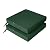 Favoyard Patio Chair Cushions 19 x 19 x 3 Inch Waterproof Outdoor Seat Cushions for Patio Furniture 3-Year Color Fastness Garden Sofa Couch Chair Pads with Handle & Adjustable Straps Set of 2, Green