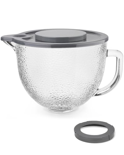 Tazón de mezcla de vidrio 5 QT para KitchenAid miniatura 1