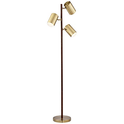 Hot Deals Pacific Coast Lighting Donatello Walnut and Brass 3-Light Tree Floor Lamp Flash Sale Pacific Coast Lighting Donatello Walnut and Brass 3-Light Tree Floor Lamp