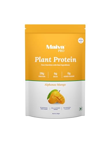 Image of Maiva Pro | Plant Protein Isolate - Assorted Pack - 250gm (Pack of 5) | Upto 30g Protein & 6.5g BCAA | All Essential Amino Acids | Gut Friendly, Easy to Digest | Vegan, Dairy Free, No Preservatives
