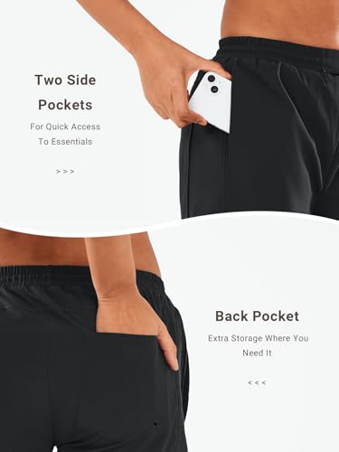 ALLZERO Women's Swim Board Shorts 5" with Pockets Quick Dry Beach Shorts with Liner Ruched Waistband3