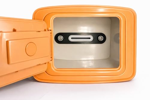 Image of Sajani Cute Cartoon Creative Portable Piggy Bank, Money Saving Box with Combination Lock, Mini Coin Bank Gifts for Boys and Girls, Best Return Gifts for Kids (Pack of 1) (Lock - Yellow)