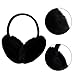 choyaxo Black Ear Muffs Foldable Fuzzy Cute Ear Warmers for Women Outdoor Winter Accessories