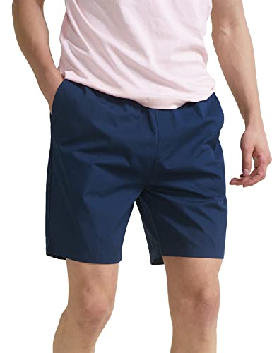 Image of DaMENSCH Cotton Lounge Elasticated Waistband, Bermuda Pants, Relaxed Fit, Home Shorts for Men