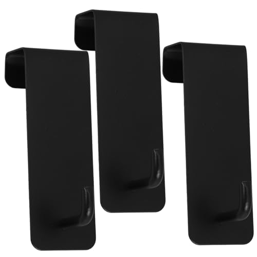 Mipcase 3pcs Over The Door Hooks Elegant Space Saving Coat Hangers for Efficient Storage of Coats Hats Towels Bathroom Bedroom Kitchen Durable Design for Cabinet Doors