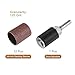 uxcell 12 Pcs 3/4 Inch Sanding Sleeves Sandpaper Set 120 Grit with 6mm Drum Mandrels for Rotary Tools