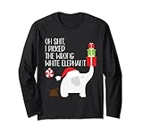 Photo Gallery oh shit i picked the wrong white elephant ugly christmas maglia a manica Photo Gallery oh shit i picked the wrong white elephant ugly christmas maglia a manica