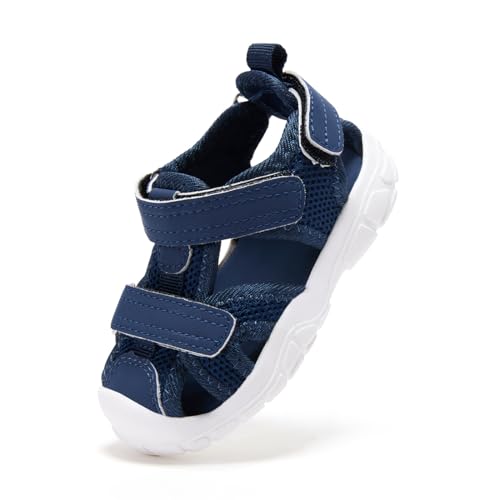 Image of BMCiTYBM Baby Boy Girl Closed Toe Summer Toddler Sandals Lightweight Shoes Infant Non-Slip First Walking Sneakers 6 9 12 18 24 Months 2-3 Years