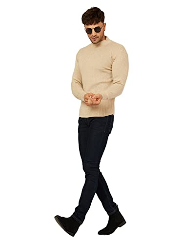 Image of Kvetoo Men High Neck Full Sleeve Winter Woolen Sweater