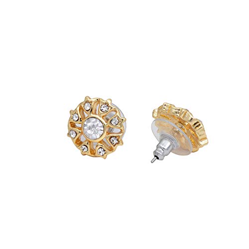 Non Precious Metal Tone Tulip Blossom Stud Earrings