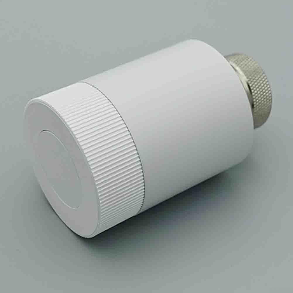 Valvola termostatica intelligente per radiatore ZIGBEE, per TUYA App Control TRV con display LED, 0,5 °C, protezione antigelo e blocco bambini per sistemi di riscaldamento domestico, bianco