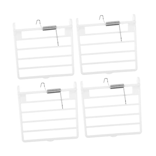 VICASKY 4 Pezzi Porte con per Gabbie Uccelli Ricambio Facile da Installare per Gabbie Pappagalli e Piccioni Accessorio Gabbia in Plastica Durevole con Design