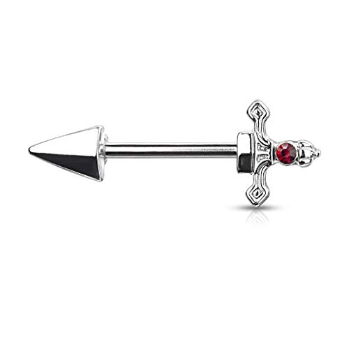beyoutifulthings Mujer Hombre Niños Unisex Acero Inoxidable Rojo Crystal Cover