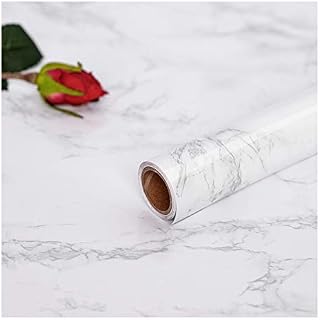 Tapeta Samoprzylepna Marmur samoprzylepny papier DIY Vinyl Folia dekoracyjna Wodoodporna PCV do mebli Szafka na drzwi i okno (44.5X200cm)